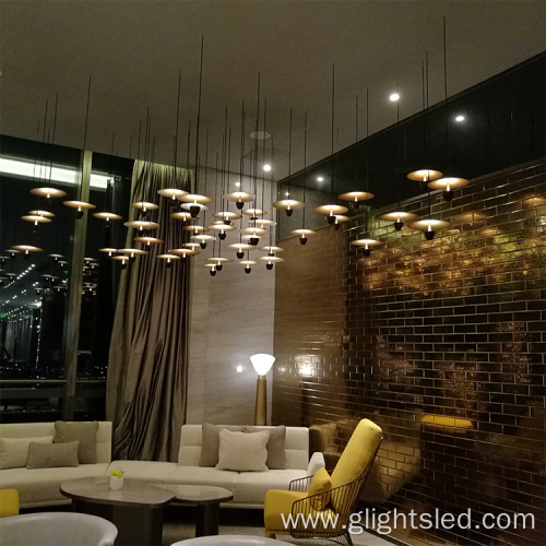 Indoor decoration customizable big project chandelier pendant lamp